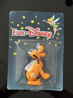 Vintage 1970s Disney Euro Pluto Wind Up Toy Tomy Brand New SEALED!