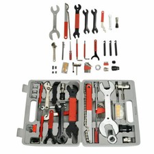 44 PCS Complete Bike Bicycle Repair Tools Tool Kits Set Home Mechanic Cycling US