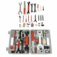 44 PCS Complete Bike Bicycle Repair Tools Tool Kits Set Home Mechanic Cycling US