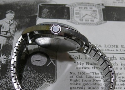 REBECCA 21jewels 腕時計 Outstanding Men's REBECCA 21 Jewels Swiss Made Date 2 Tone Wind Up