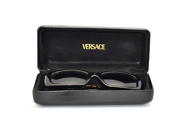 D0 Auth GIANNI VERSACE Vintage Medusa Black Gray Mod 249/H Col 852