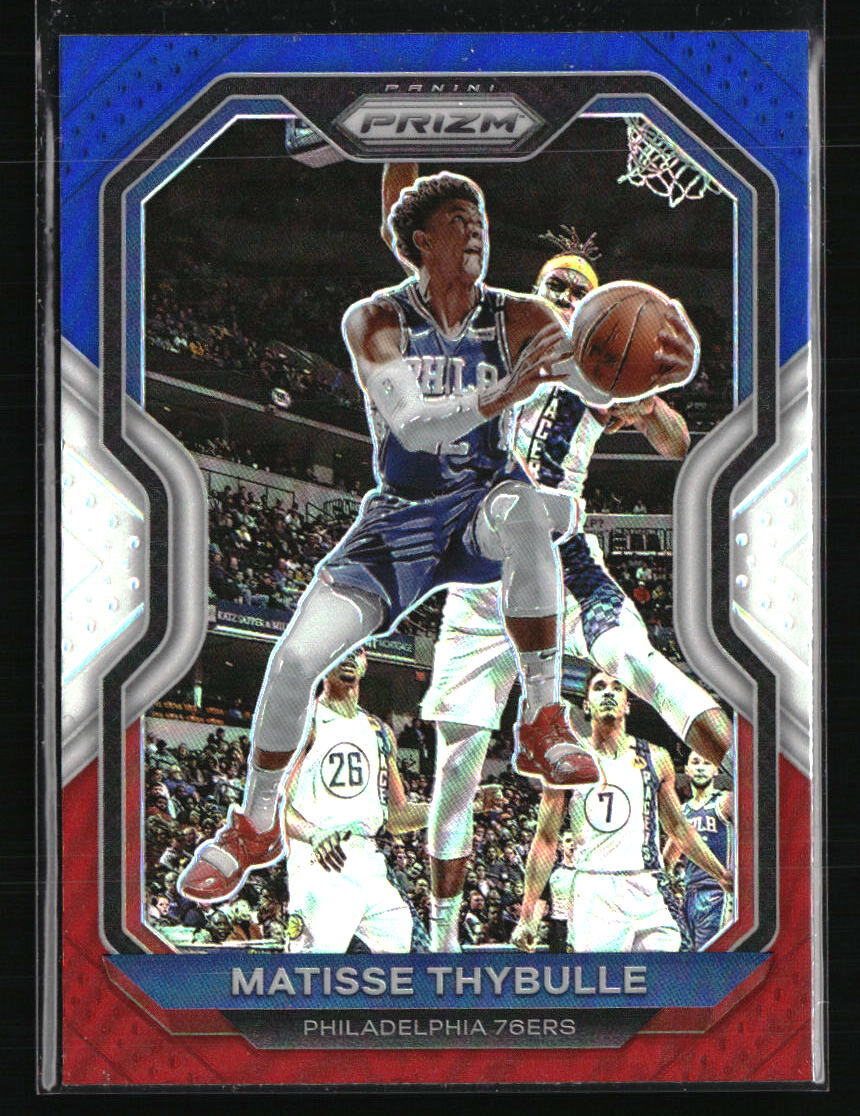 Matisse Thybulle 2020-21 Panini Prizm Blue White Red #200  Basketball Card