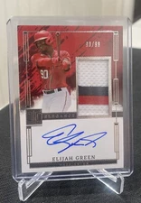 2024 Panini Impeccable EPJ-EG Elijah Green Elegance Patch Autograph 90/99