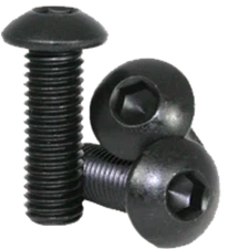 1/4"-20 x 5/8" Button Socket Cap Screws, UNC, Thermal Black Oxide, FT, 25 Pack