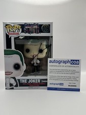 Jared Leto AUTOGRAPH - Joker - Suicide Squad - Signed Funko Pop ACOA