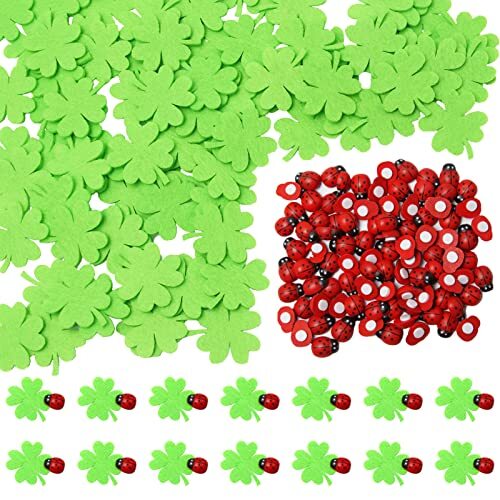 UTMACH 100 Pezzi Decorazione Coccinella Coccinelle Adesive Coccinelle di (Y9E)