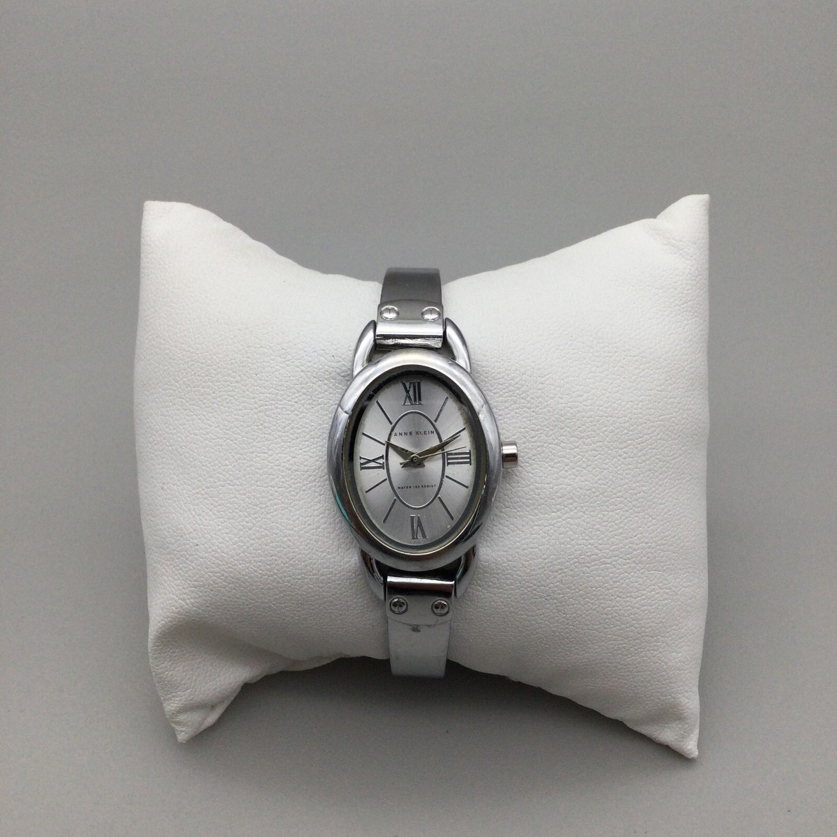 Anne Klein Watch Women 22mm Silver Tone AK/1293 Oval Dial 6