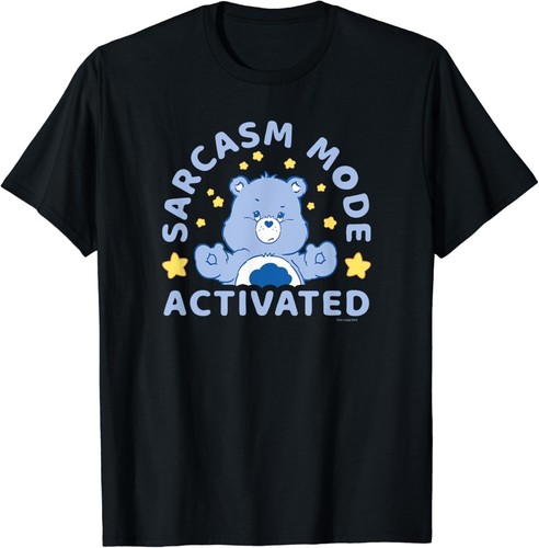 Care Bears Sarcasm Mode Activated Grumpy Bear Vintage Gift Unisex T-Shirt - Foto 1 di 4