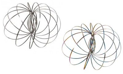 Rayher 3D Flow-Ring / Flowring silber oder regenbogen / rainbow