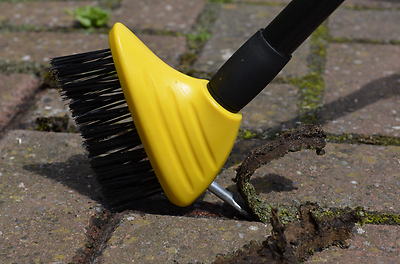 Neat Ideas 2-in1 Gartenhandtool Set Verlängerbarer Pflasterbürstenkopf