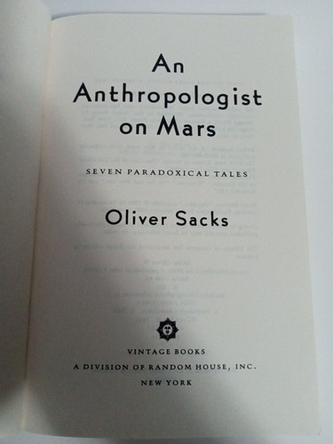 An Anthropologist on Mars: Seven Paradoxical Tales by Oliver Sacks - Picture 3 of 5