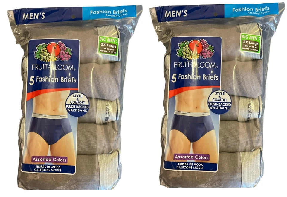 FRUIT OF THE LOOM HOMBRE Sin etiquetas 6 PK/10 PK/12PK CALZONCILLOS DE MODA Ropa interior Foto 2 de 2