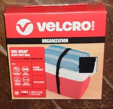 Velcro One-Wrap Roll: Cut to Length Bundling Strap (Black 30ft x 1-1/2in) #91372