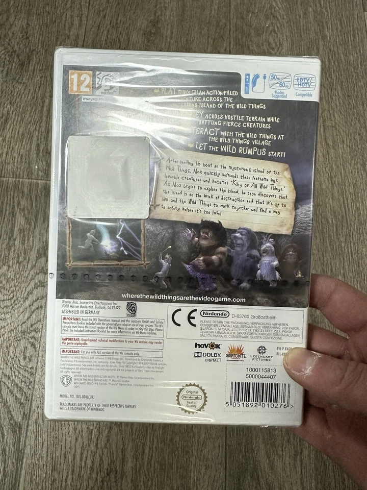 Nintendo Wii Factory Sealed Where the Wild Things Are - PAL - Image 3 of 3