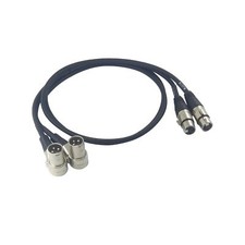 Right-Angle Male XLR to Straight Female XLR Plug Cable Right Angle XLR Adapte...