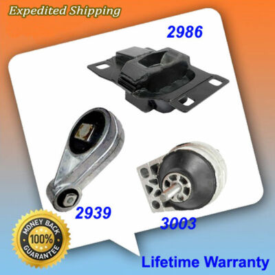Engine Motor & Trans Mount 00-03 Ford Focus DOHC Kit 3PCS.A3003 A2939 A2986 M647
