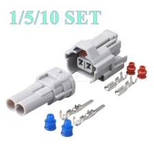 2 Pin Sumitomo Fuel Injector Connector Plug Socket Kit for Toyota Nippon Denso