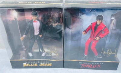 Michael Jackson Billie Jean and Thriller Rare Figure 2 Set