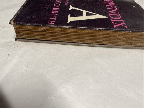 Carruth, Hayden APPENDIX A 1st Edition 1st Printing - Imagen 8 de 12