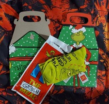 2025 McDONALD'S Grinch Socks Christmas Adult Happy Meal Socks Green