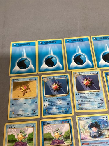Lot Of 17 Pokémon Trading Cards - Energy, Starmie, Squirtle, Magikarp - Afbeelding 2 van 12