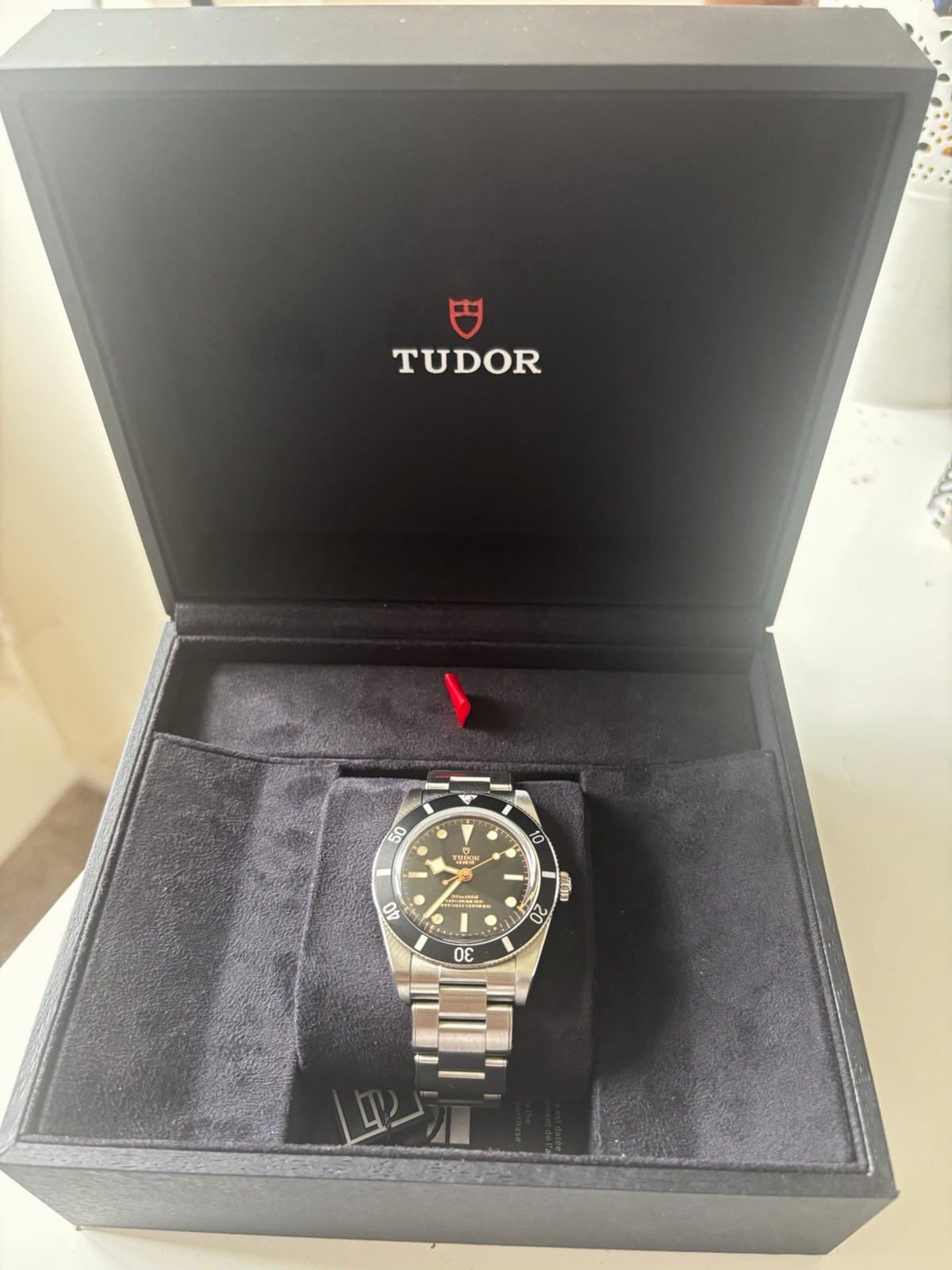 TUDOR Black Bay 54 79030N 39mm Black Dial Steel Bracelet Box. 2023 mint