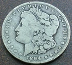 US 1894-O Morgan Dollar  **