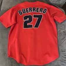 Los Angeles Angels of Anaheim Vladimir Guerrero #27 Red Jersey, Men’s Size Large