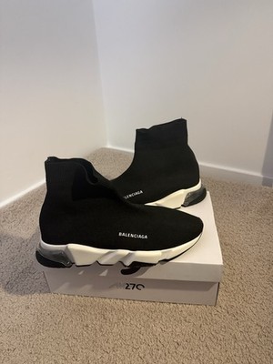 Balenciaga speed trainers 2.0 Authentic black stretch knit socks sneakers Mens 