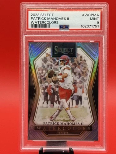 2023 Select Patrick Mahomes II Watercolors #WC-PMA Chiefs PSA 9 SSP Case Hit