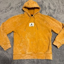 Jordan Brand Essentials Fleece Washed Pullover Hoodie Sweatshirt Marbled Sz S