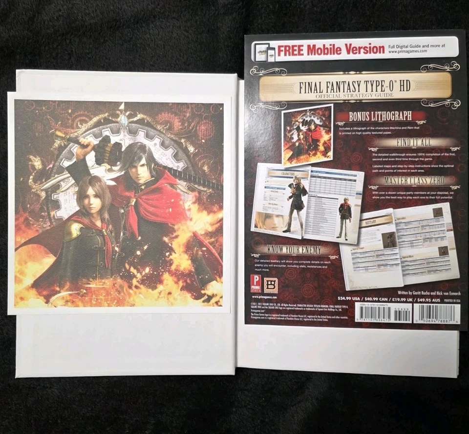 Final Fantasy Type-0 HD Hardbook Prima Strategy Guide - Image 4 of 4