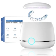 Newest Ultrasonic Retainer Cleaner 45kHz Retainer Cleaner Machine for Denture