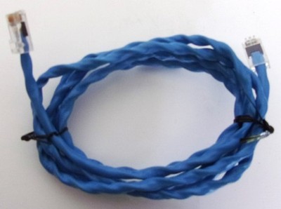 6ft Blue Twisted Pair Data Cable w/RJ45 Plugs