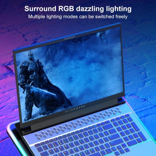 NUOXI F36-5 Laptop-Kühler mit 6 Geschwindigkeiten verstellbar 5 Lüfter und RGB - Bild 5 von 11