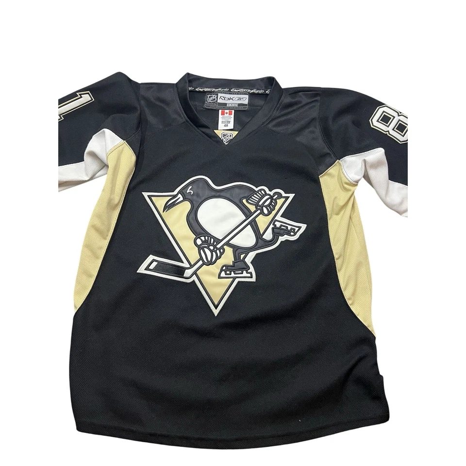 Camiseta Reebok CCM Pittsburgh Penguins Phil Kessel #81 NHL Hockey 48 Mediana Grande Foto 2 de 4