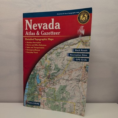2001 Delorme Nevada Atlas & Gazetteer (Delorme Atlas & Gazetteer) Delorme 