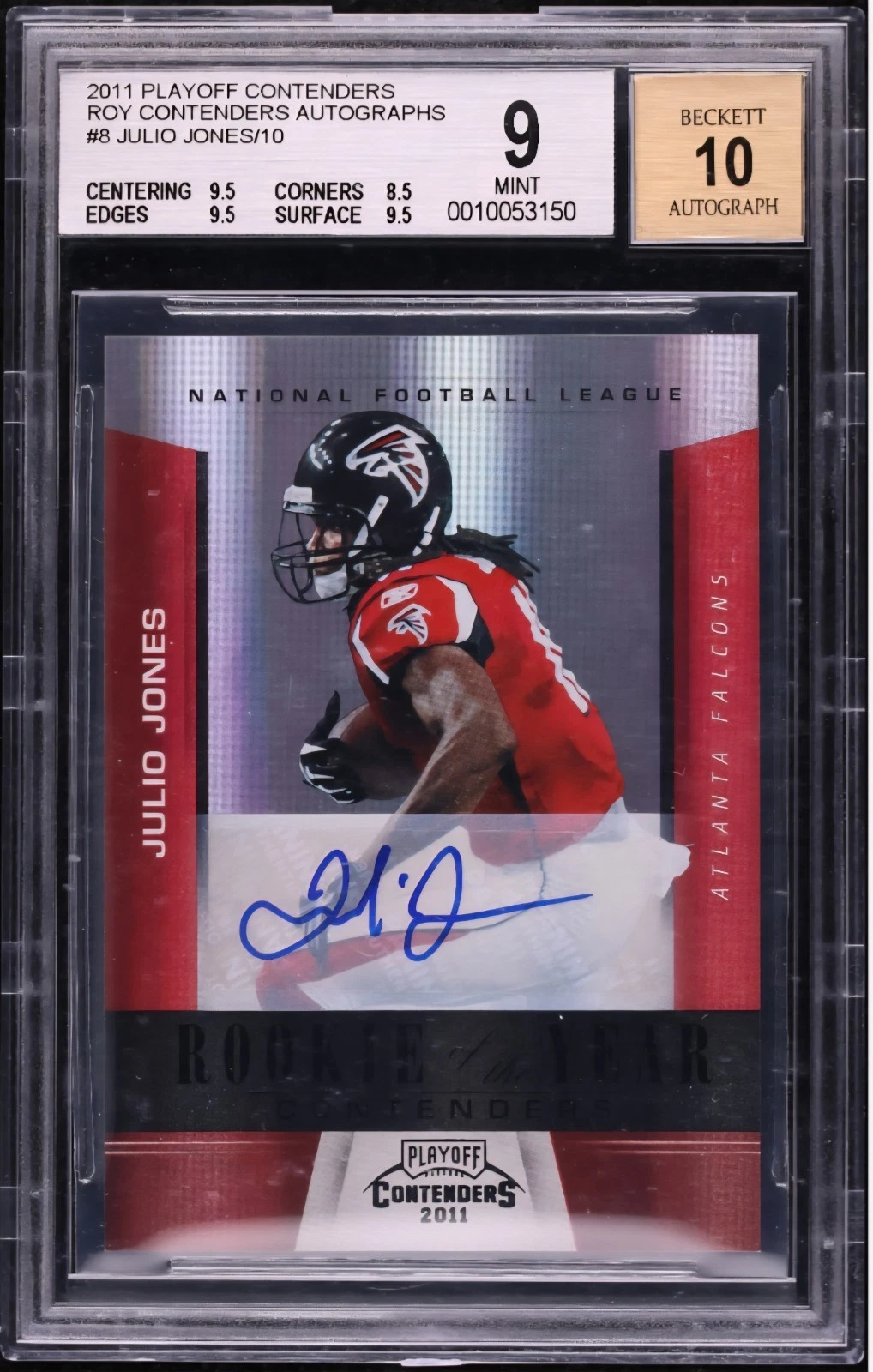 Julio Jones Playoff Contenders Rookie of the Year Contenders #8 Autograph