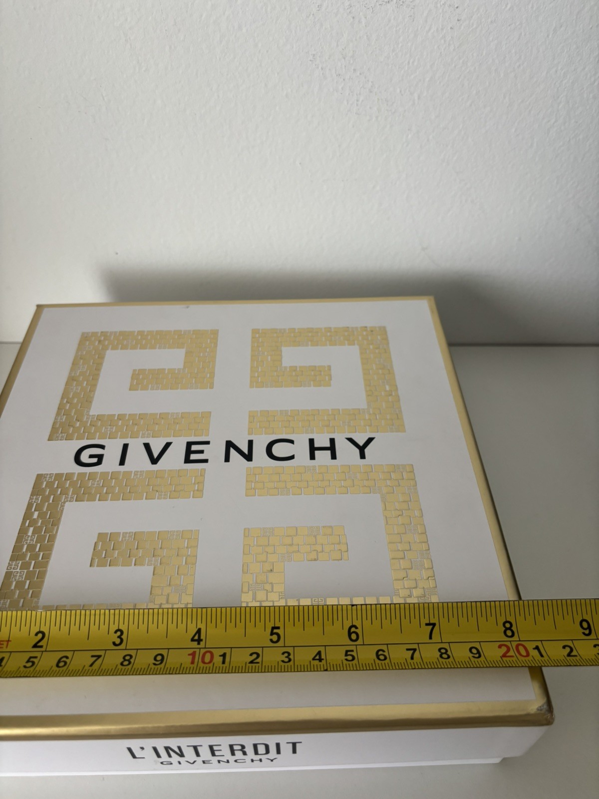 GIVENCHY L'INTERDIT EMPTY GIFT BOX 8.25 x 8.25 x 2.5 inches thumbnail 4