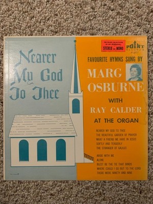 Marg Osbourne Favourite Hymns LP with Ray Calder Gospel Inspirational Vinyl VG+