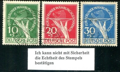 BERLIN 1949 68-70 gestempelt SATZ teils geprüft SCHLEGEL BPP (Z5842 - Bild 1 von 2