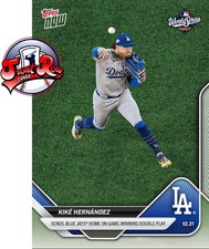Kike Hernandez 2025 MLB TOPPS NOW 918 World Series Double Play
