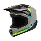 Fly Kinetic Straight Edge Vision MX Off Road Grey Black