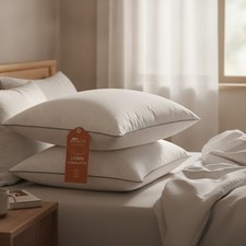 Travel-Ready Toddler Pillow Inserts Set of 2, 13x18 - Washable  Eco-Friendly