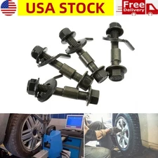 4PCS 12mm Cam Bolt Adjustable Camber Correction Alignment Kit for Auto Wheels