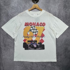 T-shirt Hero Seven Monaco Grand Prix 1970 - Bleu Marine, Coton, Manches Courtes Taille M Et 2XL
