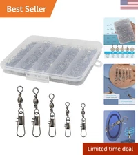 Fishing Swivels 210pcs - Snap Connectors for Effortless Fish Catching Adventures