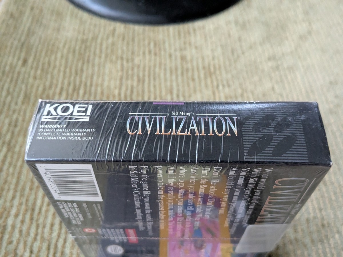 (未使用･未開封品)History of Future Civilization [DVD] Sid Meier's Civilization Super Nintendo SNES Koei BRAND NEW