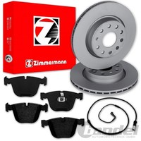 Zimmermann Bremsscheiben + BelÄGe Hinten Passend FüR Bmw X5 E70 F15 + X6 E71 F16