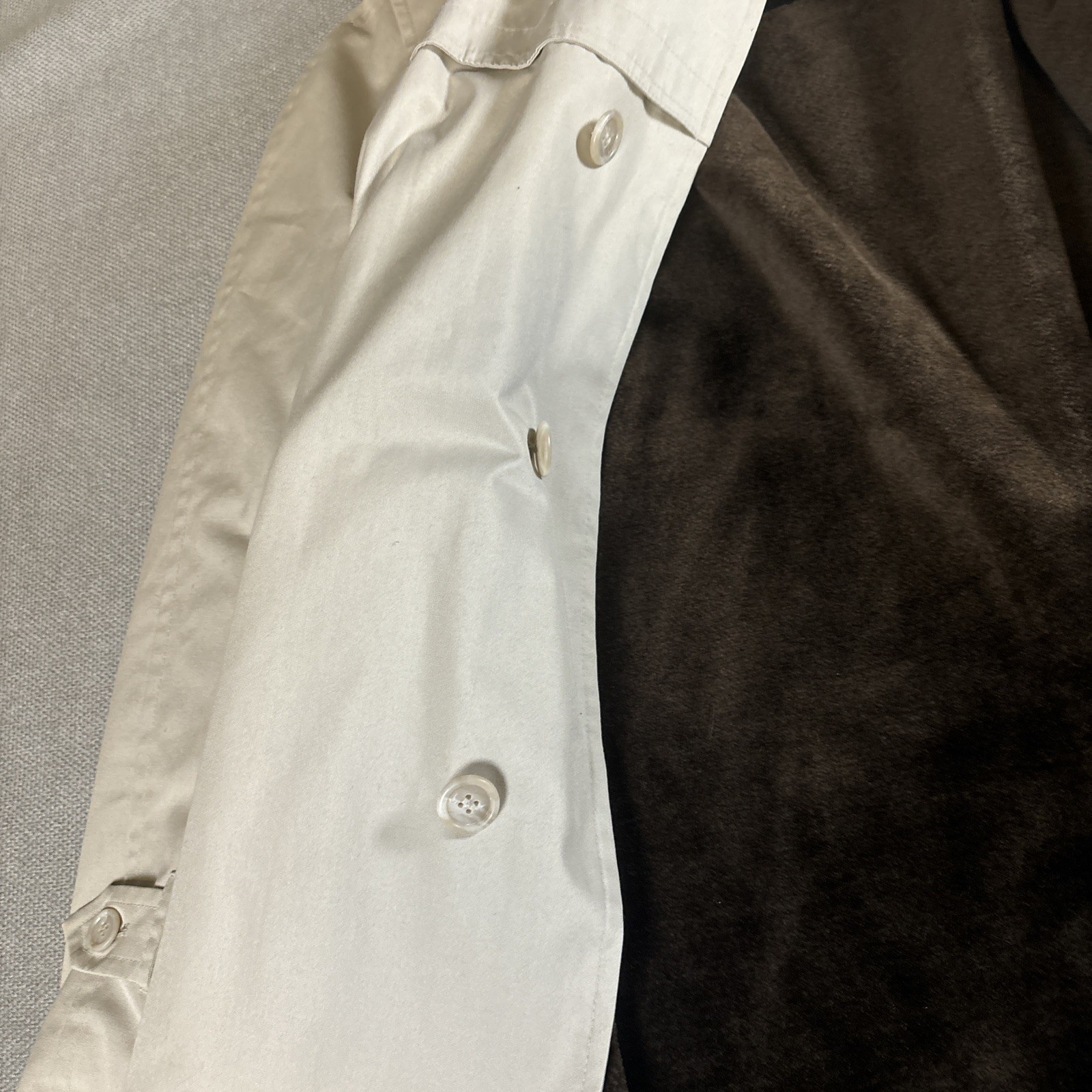 Men's TOWNE by LONDON FOG Trench Coat Jacket VINTAGE Removable Lining 38 Regular